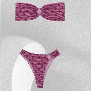 NWT Chrome hearts bikini - pink tiger